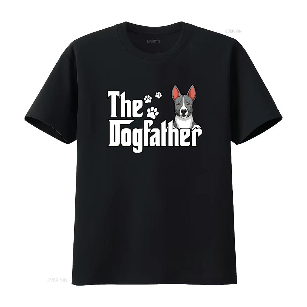 Basenji The Dogfather Fathers Day T Shirt Stylish Comfortable Dog Lover vintage Washed graphic Stretched designer clothes Soft