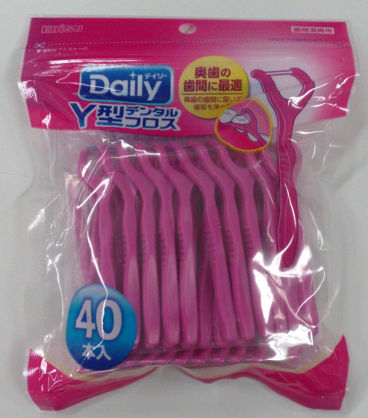 

Ebisu Daily dental floss 40 pieces Y-shaped