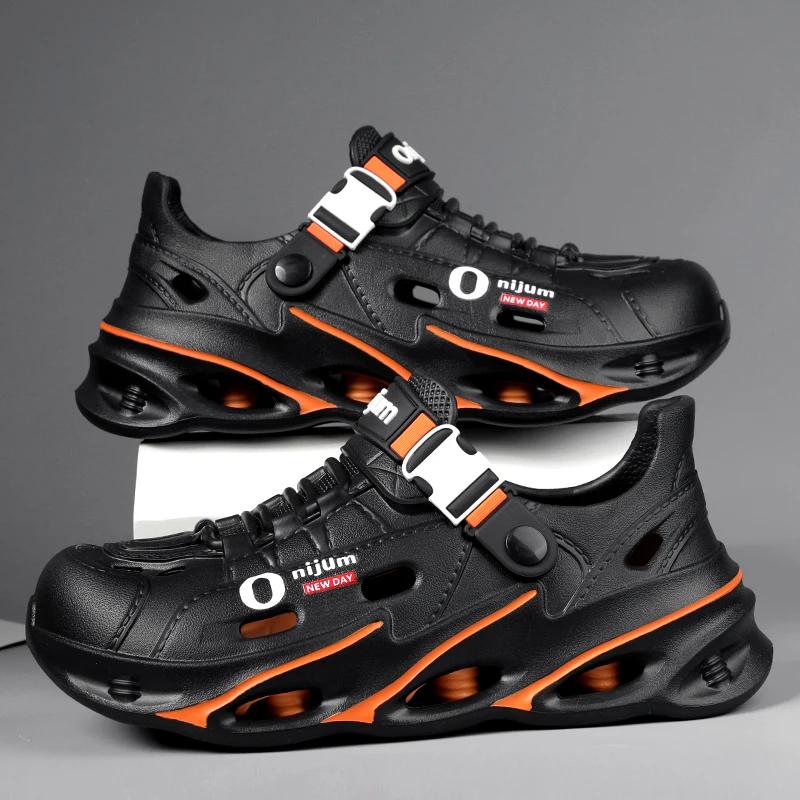 

Men Outdoor Sandals Men s Outdoor Sandals Sport Slippers Beach Slides Breathable Clogs Men Casual Garden Shoes Non-slip Hiking 39