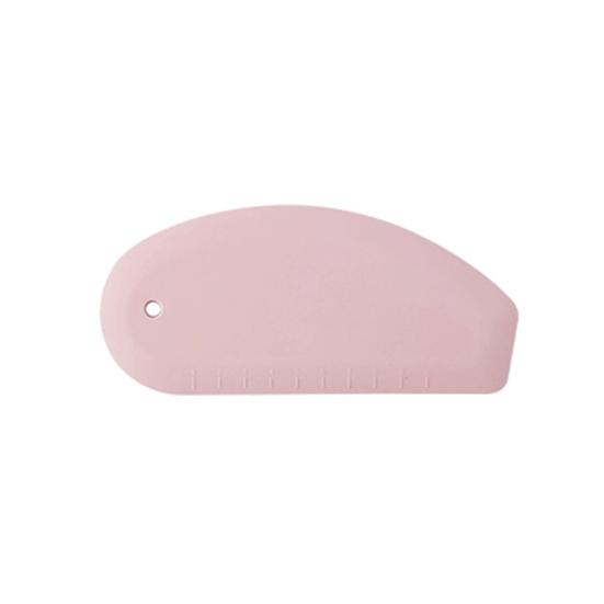 Round Edge Clear Scale Cream Scraper Silicone Ergonomic Multi-use Dough Cutter for Kitchen