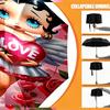 doll Print Umbrella Automatic Opening/ Closing - Portable Foldable Design - Daily use for Travel/Outdoor - Gift for Birthday