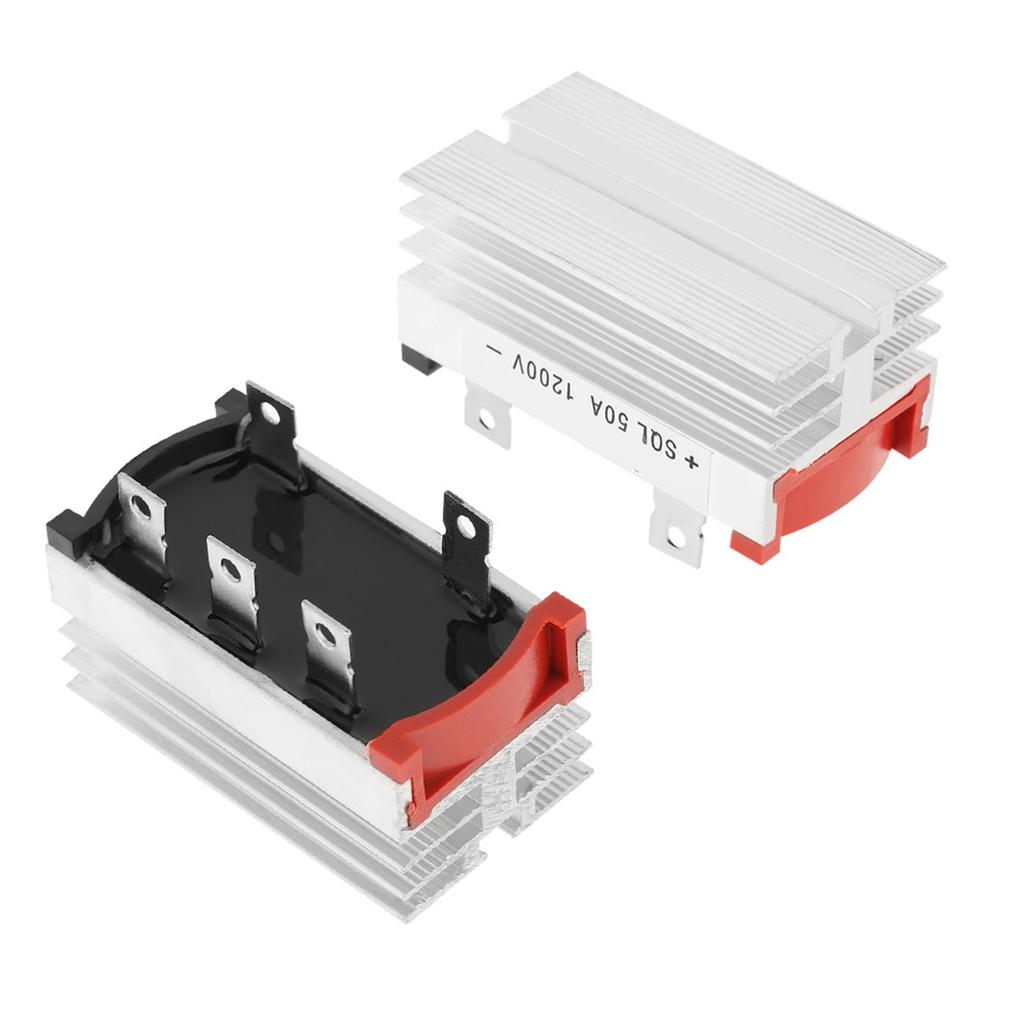 2ks můstkový usměrňovač 3fázová dioda 50 A 1200V hliník