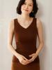Casual Double V-Neck Cashmere Vest - Loose, Comfortable Fit, Ready-to-Wear, Warm for Autumn/Winter, Versatile Everyday Style