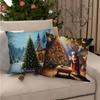 Kissenbezug Polyester Kissenbezug Sofa Dekokissenbezug Nordisch Schlicht Modern Weihnachten Feiertag