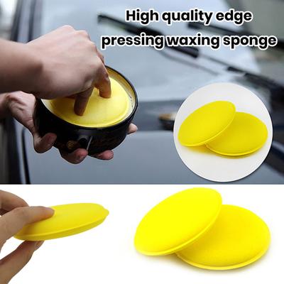 12Pcs Waxing Sponge Car Round Foam Polishing Disc Ultra Soft Waxing Care Polishing Sponge Auto Accessories