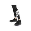 Nike Sportswear Classics Logo Print High-Waisted Fitness Leggings Women Bottoms Black DV7792-010