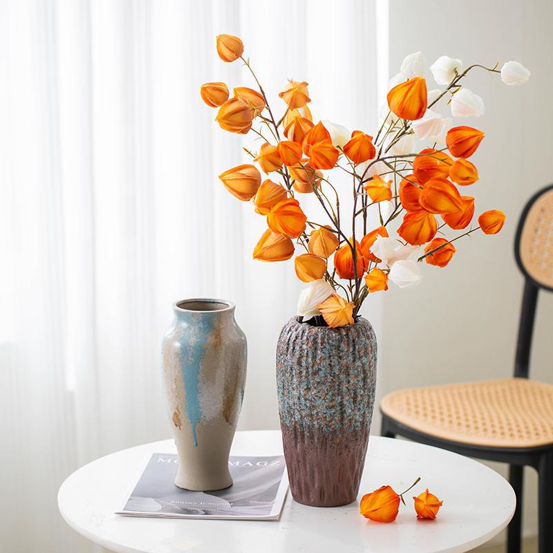 Nordic Minimalist Ceramic Vase for Dried Flowers and Hydroponics