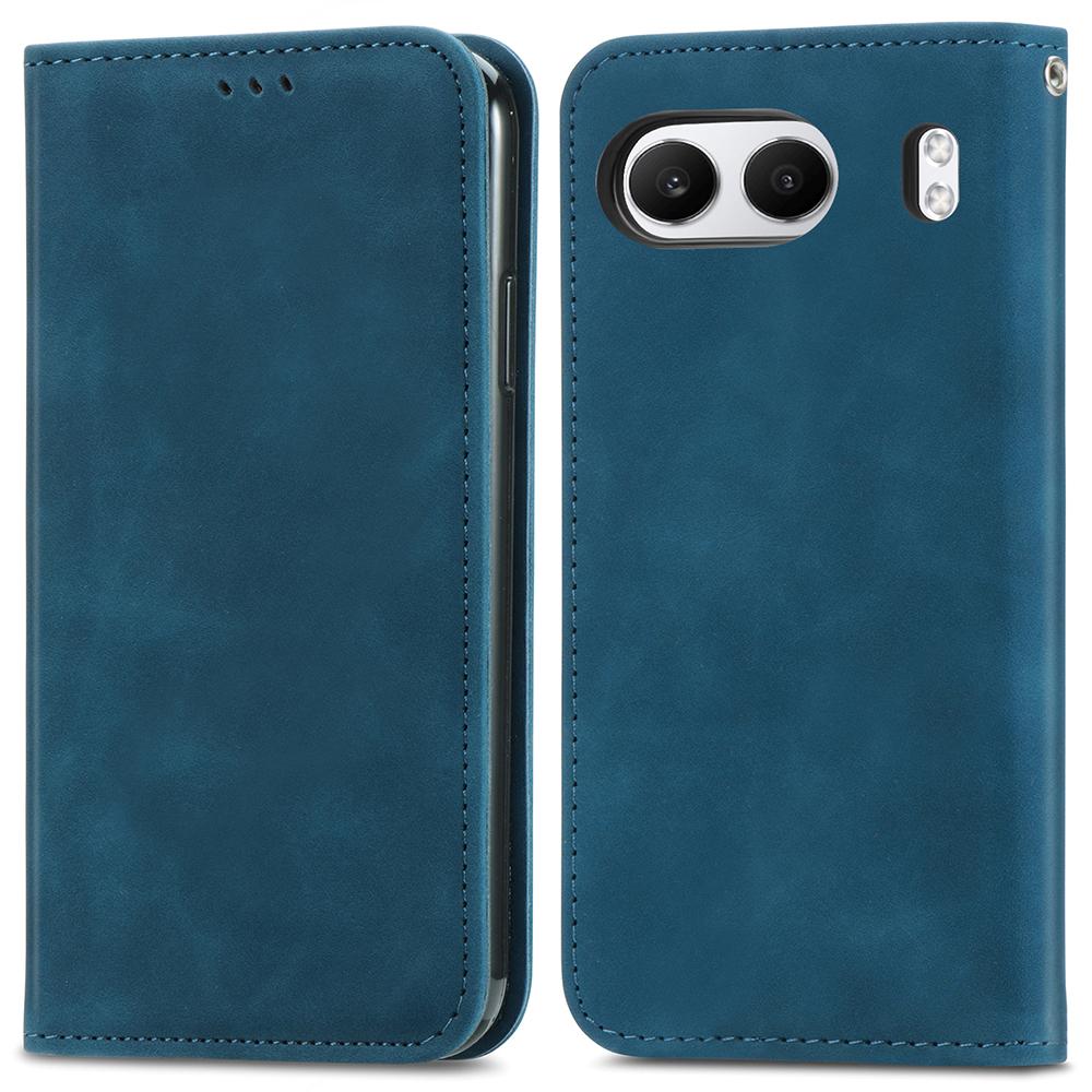 For OnePlus Nord 4 Leather Case with Card Holder Magnetic Absorption Phone Cover