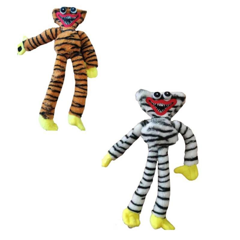 Huggy Wuggy Poppy Playtime Tiger Print Plush Doll Horror Game Peripheral For Kids