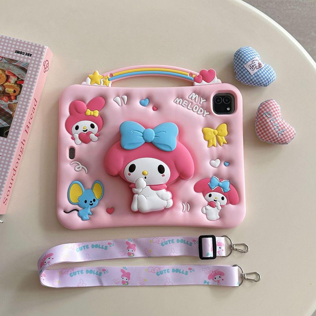Retractable My Melody Silicone Case for iPad Air 2025/iPad Pro 11 Tablet