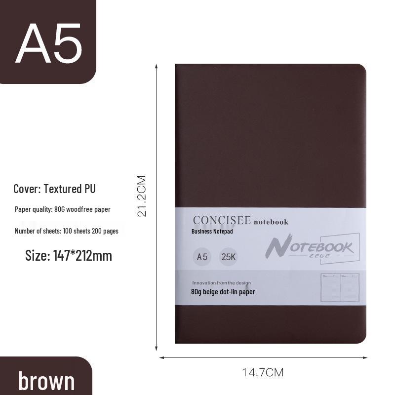 Premium A5 Notebook: Thick, Simple, Creative Business Diary with Customized Logo