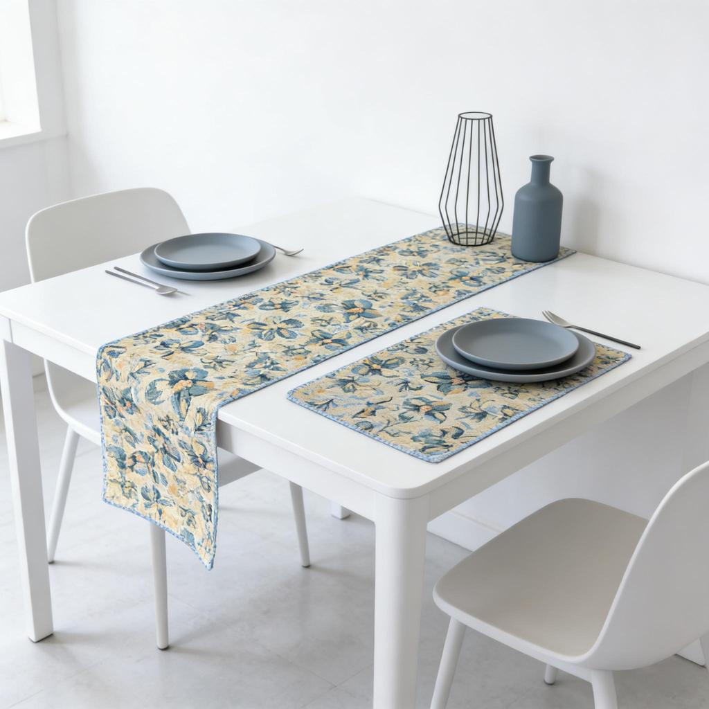 Decorative Table Mat Nordic Cotton Linen Table Runner Tablecloth Mat for Dining Table, TV Cabinet and Center Table Modern Table Runner