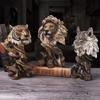 Creative Faux Wood Eagle Head Ornament for Home or Office Decor - Retro Moving Gift