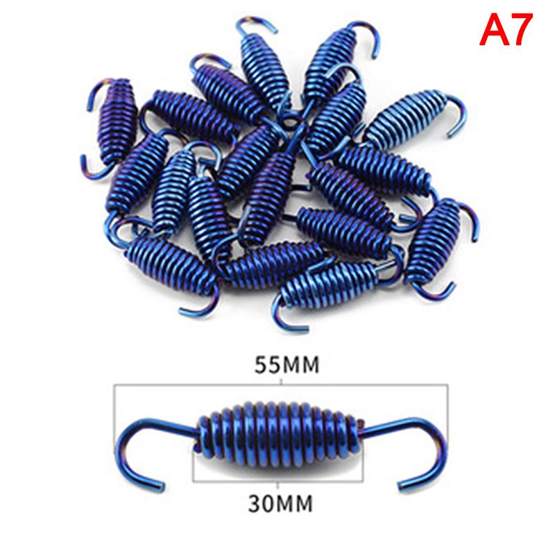 Univerzální pružinové háky výfuku motocyklů Přední výfuk z nerezové oceli