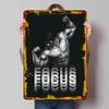Fitness Bodybuilder Gym Tin Poster Customized Retro Wall Art Vintage Metal Signs for Room Coffee Bar Accessories Decoration Home