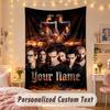 Custom Personalized Tapestry,Rammstein Print Custom Name Text Wall Art Hanging for Bedroom