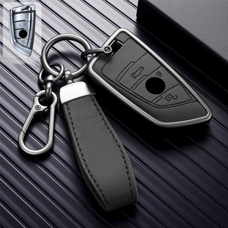 New Alloy Style Car Key Case Cover Shell Fob For Bmw X1 X3 X4 X5 F15 X6 F16 G30 7 Series G11 F48 F39 520 525 F30 118I 218I 320I