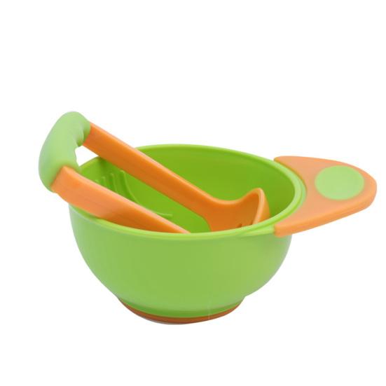 2Pcs/Set Baby Food Mill Bowl Handheld Manual Masher Grinder Feeding Supplies