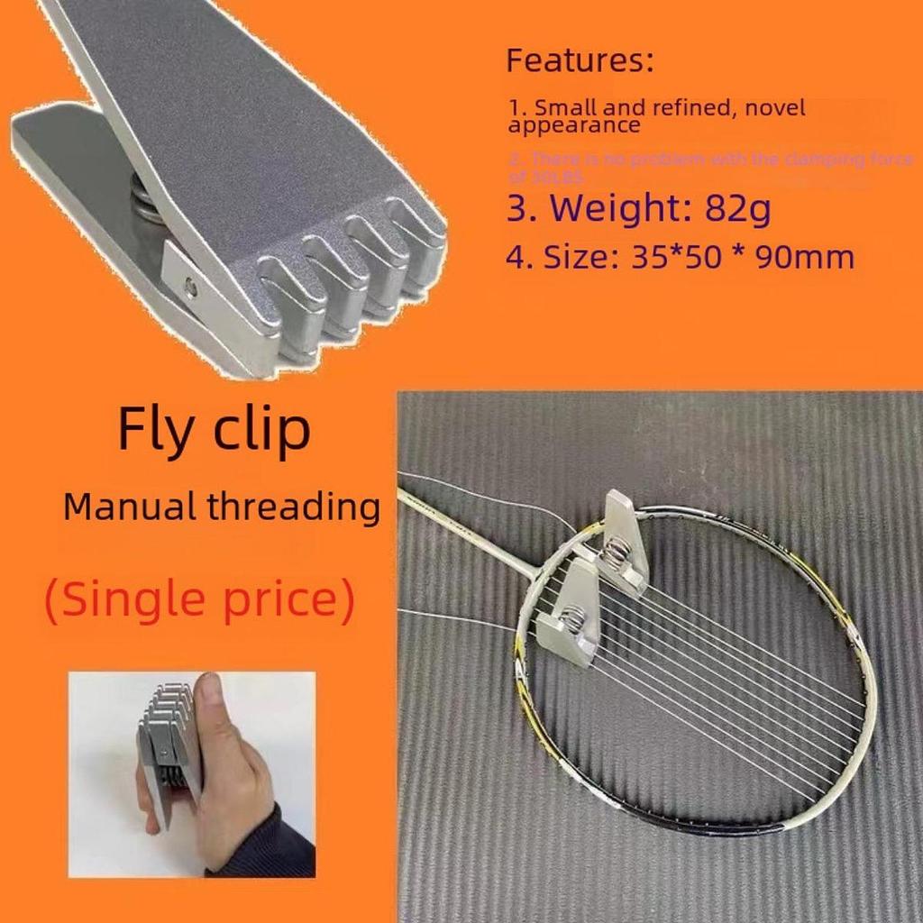 Badminton Stringing Clamp Starting Universal for Repairing 30lbs Clamping Force Compact Tool