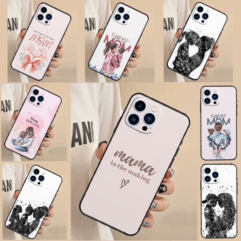 Super Mom Love Kid Case For Samsung Galaxy S24 FE S20 FE S21 S22 S23 S25 S26 Ultra S10 Plus S25 FE Cover Shell