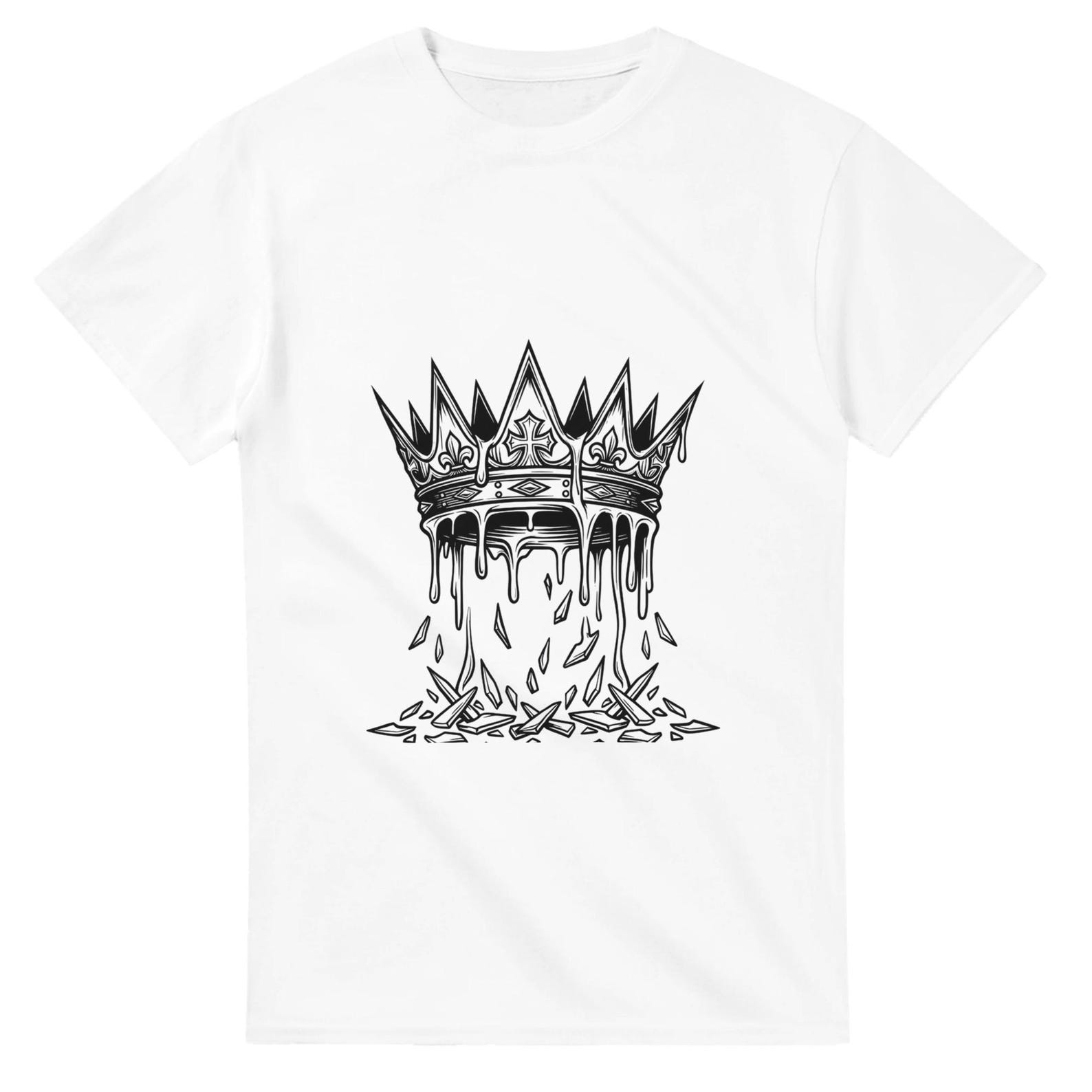 Heavyweight Unisex Crewneck T-shirt | Melting Crown Graphic Print S