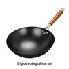 Ziquan Traditioneller Gusseisen-Wok mit Aluminiumgriff