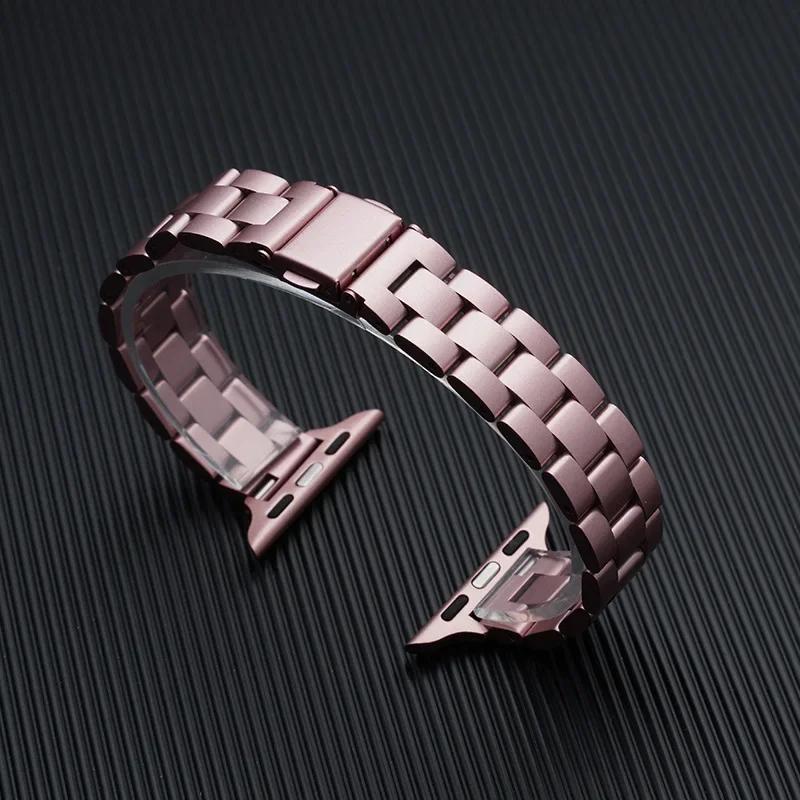 Strap for Apple Watch Band 46mm 45mm 44mm 49mm 40mm 41mm Metal Stainless Steel Bracelet IWatch Series 10 8 9 7 5 Se 6 4 Ultra 2