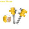 Milling Cutter Router Bits For Woodworking Tools YG8 2pcs 45# Steel Accessories CNC Ground Square Tooth T-Slot