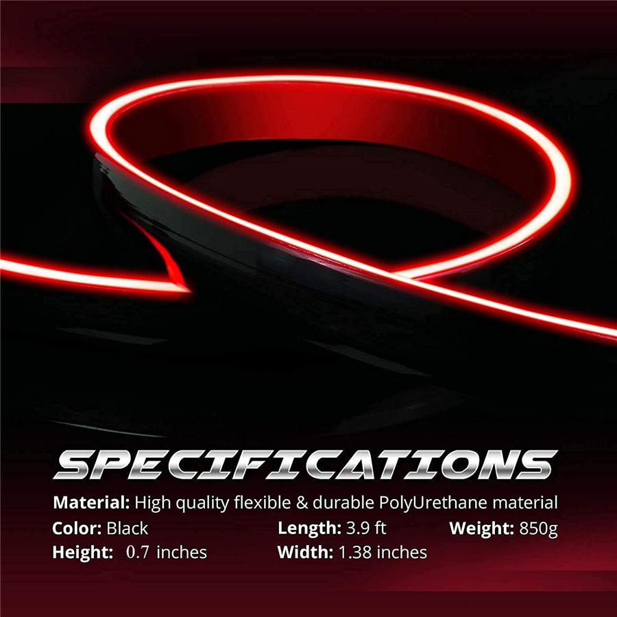 Universal Lucios Negru LED Stop Frână Semnalizare Lumină Dinamică Spate Portbagaj Acoperiș Mașină Spoiler Buza Aripă Coadă Capac