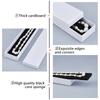 15Pcs Rhombus Textured Cardboard Jewelry Necklace Boxes with Black Sponge for Jewelry Gift Packaging Rectangle White 21.1x4.3x2.1cm