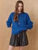 MAXZA Sequin Glitter Mix Hairy Knit Pullover