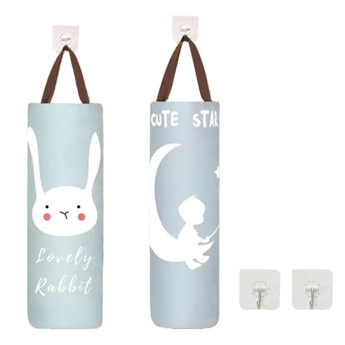 

FujiFrugal Plastic Bag Storage, Hanging Plastic Bag Holder, Plastic Bag Storage Holder, Wall-Mounted Plastic Bag Holder [Set of 2] Shoe Cover Storage,