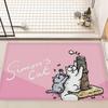 Anime Simons Cat Bathroom Mat Anti-slip Absorb Water Long Strip Cushion Bedroon Mat Welcome Doormat