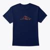 Ski Skier Carving T Shirt Made In the USA Size S To 5XL