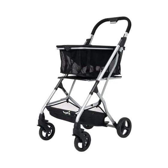 Ecoca Shopping Cart [My Bag Set] Foldable, Lightweight, 4 Wheels, Compact, No Bagging Required, My Cart, Shopping Cart, Carry Trolley, Mom, Mom, Dad,