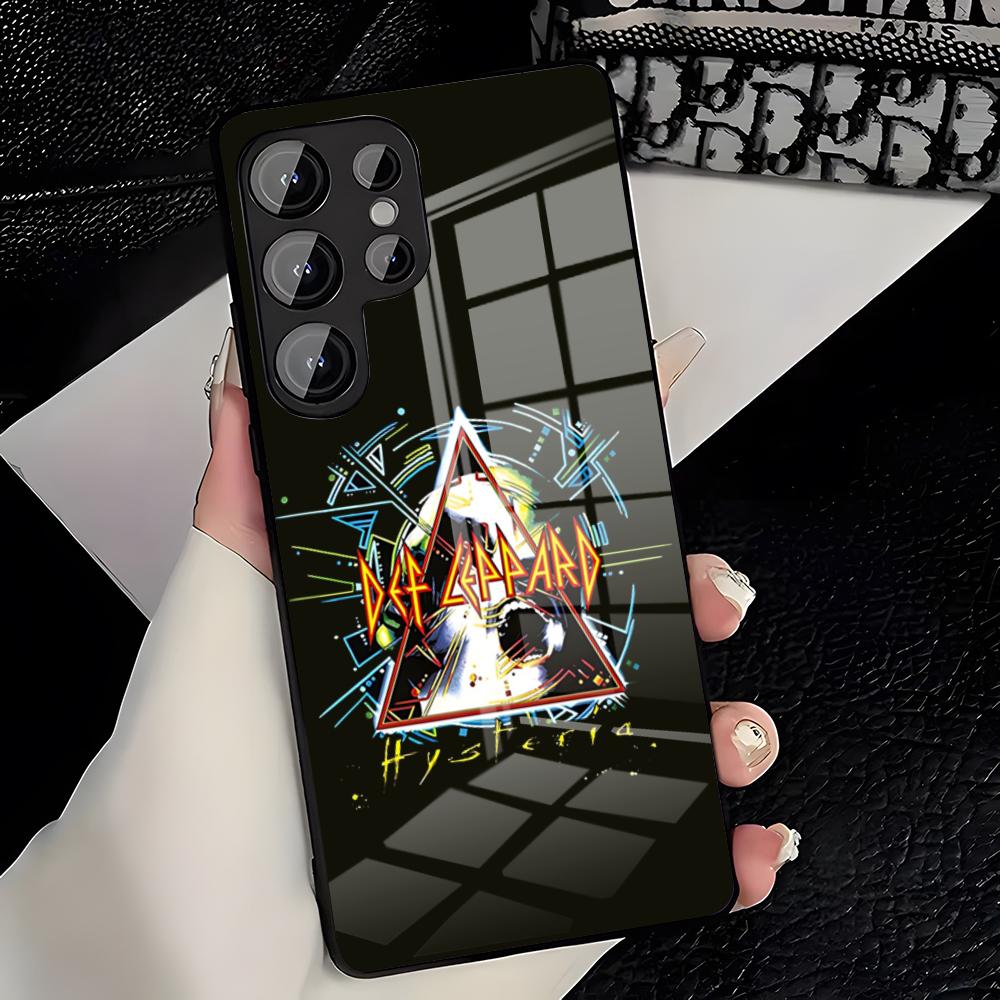 D-Def Leppard Band Phone Case For Samsung S26 S25 Plus S20 S20 Plus S22 Ultra S23 FE S21 Plus S21 Ultra Glass Cover