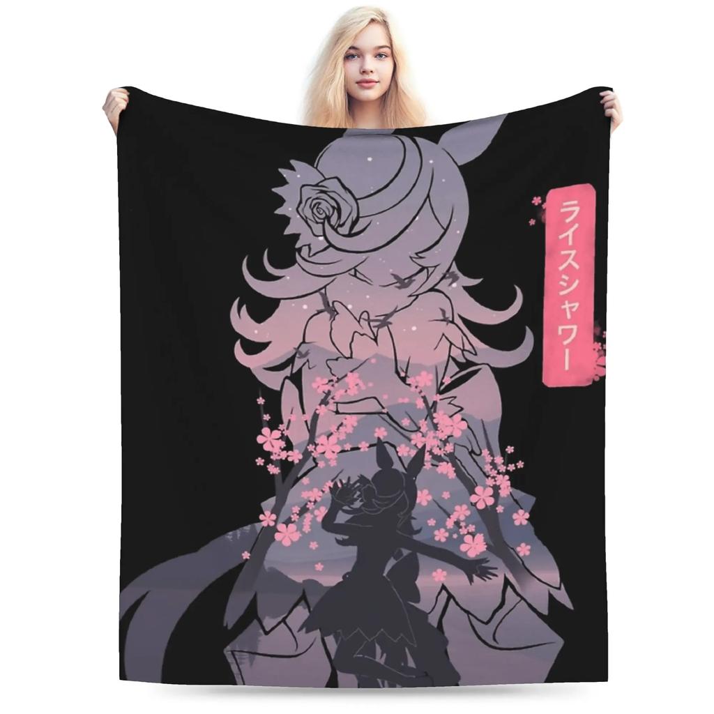Uma Musume Pretty Derby Blanket High Quality Warm Throw Blanket for Winter Kids Couch Chair Sofa Bed Graphic Bedspread