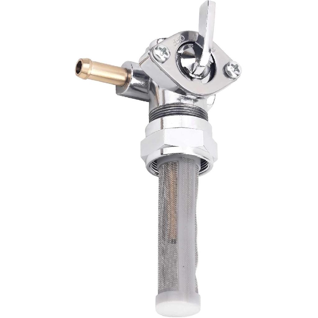 AHL Vertical Inlet Gas Tank Fuel Petcock Shut Off Valve Switch 62167-81 Compatible with Sportster 1200 XLH1200 1988-2003, 883 Custom XL883C