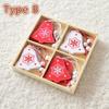 12 PCS/8 PCS  Christmas Tree Decoration Wooden Creative Christmas Baubles Christmas Day Snowflake Fi