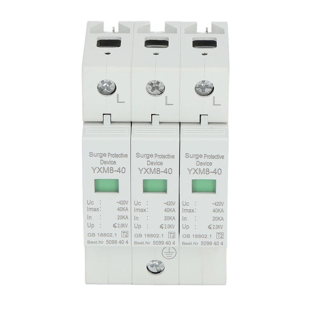 Surge Protective Device 3P 40KA 420V Voltage Protection Arrester Protector for Safety