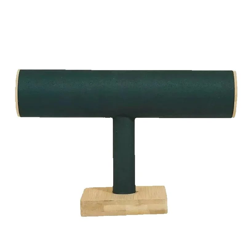 Bamboo and wood bracelet holder, solid wood watch bracelet, bracelet, headrope display stand, necklace jewelry display бежевый