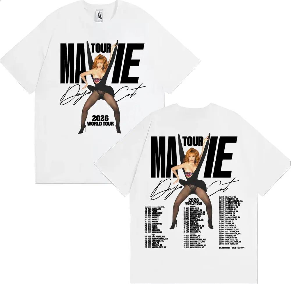 

Doja Cat Ma Vie World Tour 2026 Peripherals PrintTShirt Men Women Fashion Streetwear Hip Hop Summer Cotton Top Oversize New Tee S
