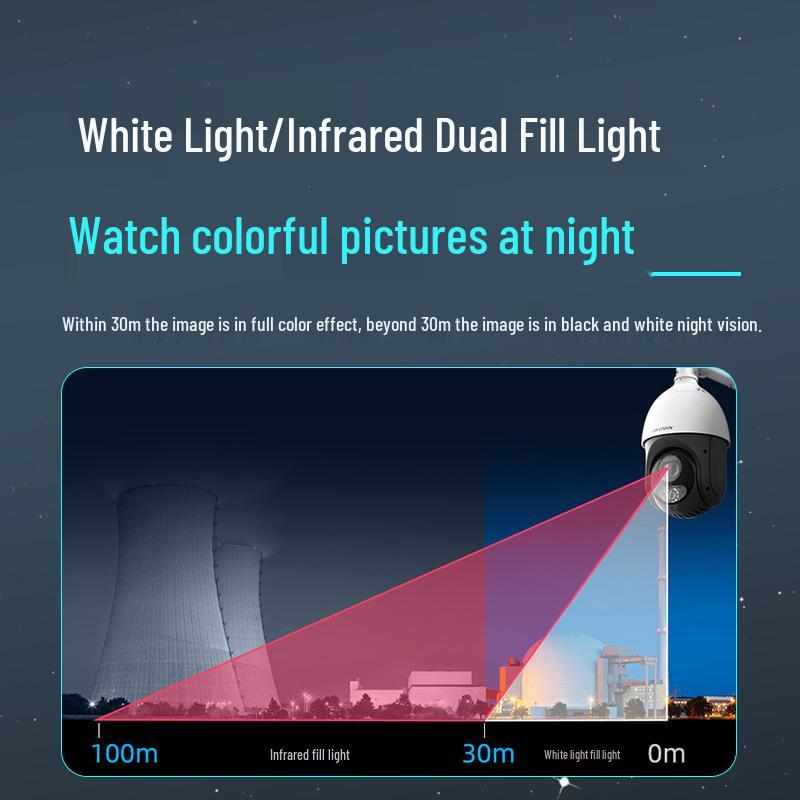 Hikvision 25x Zoom 360° PTZ Outdoor Camera with Mobile Remote Monitoring, Audio & Video Recording