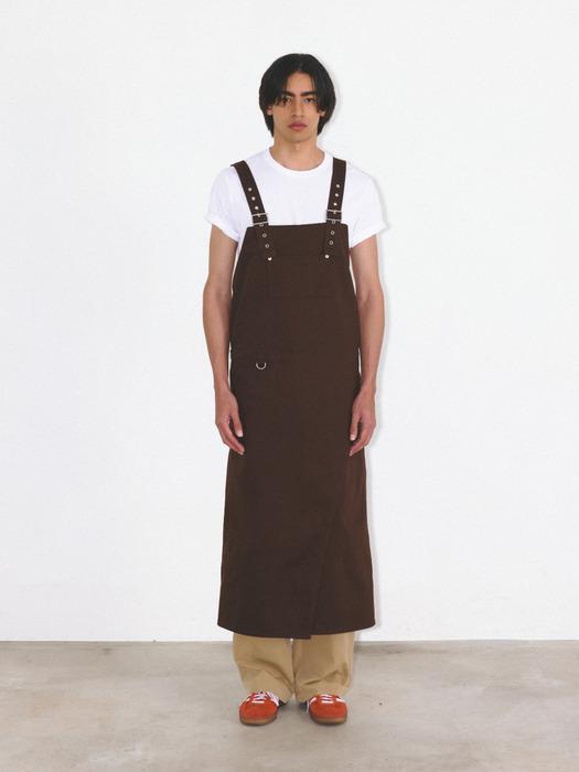 vaca. CARGO BROWN WORK DRESS(APRON) FREE