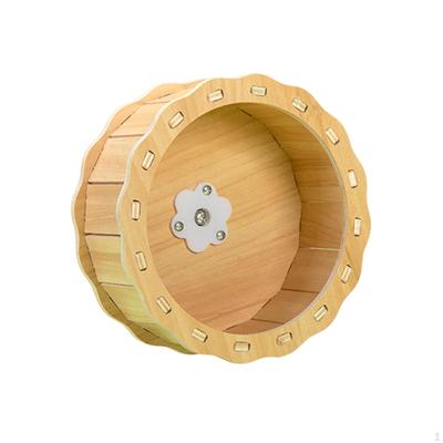 Hamster Exercise Wheel Running Wheels Wood Silent Rotary Runner Small Pet Rotatory Jogging