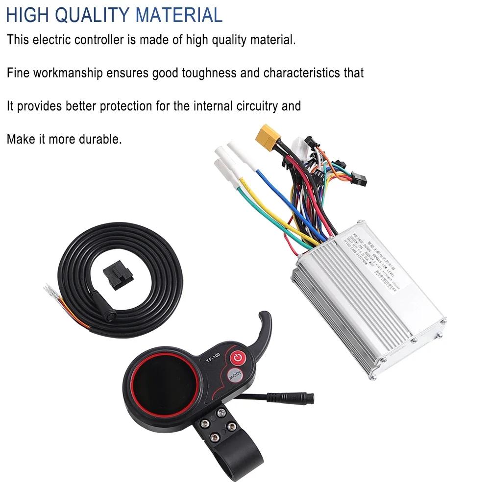 48V 20A 25A Bürstenloser Motor Sinuswelle TF-100 LCD-Display 6-Pin Universeller Controller Gasgriff-Kit Für kugoo M4 Elektroroller