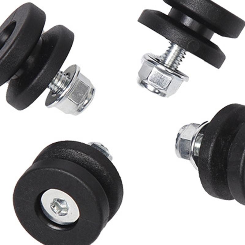 4Pcs Rubber Grommets Quick Release Base Pads Fixing Spacer for Motorcycle Trunks with Antislip Design