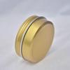 50 Pcs 60ml Aluminum Jar 60g Aluminum Tin Container Gold Color 60ml Cosmetic Jar
