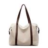 Large Capacity Canvas Tote Bag Women Stylish Shoulder Crossbody Travel With Zipper Phone Pocket