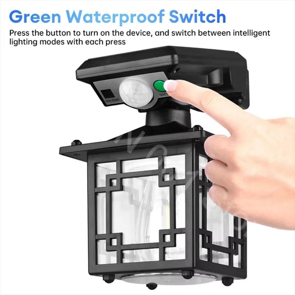 Remote Control Motion Induction Wall Lamp IP65 Waterproof Solar Street Floodlight  Front Porch